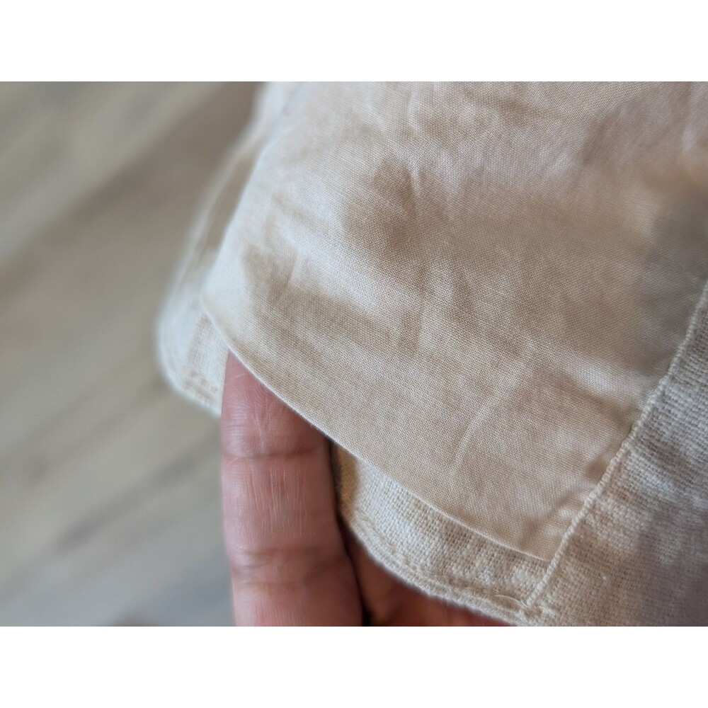 Abercrombie & Fitch Size S The Mara Dress Blazer Vest Mini Linen Blend Oatmeal - Picture 7 of 10